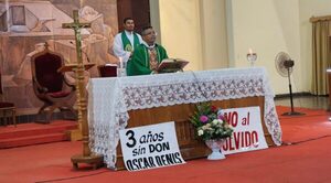 Concepción: celebran emotivo acto religioso por los tres secuestrados