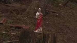 [VIDEO] ¡Hesukena! Feroz tormenta arrasó con todo, menos con ésta imagen