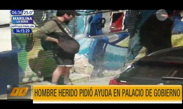 Hombre herido pidió ayuda en Palacio de Gobierno | Telefuturo