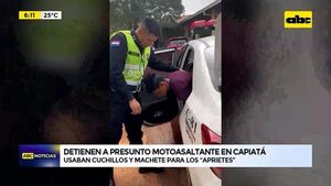 Video: Detienen a presunto motoasaltante en Capiatá  - ABC Noticias - ABC Color