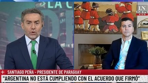 Peña en TV argentina: habló de hidrovía y Yacyretá - La Tribuna