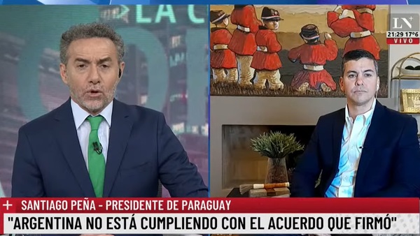 Peña en TV argentina: habló de hidrovía y Yacyretá - La Tribuna
