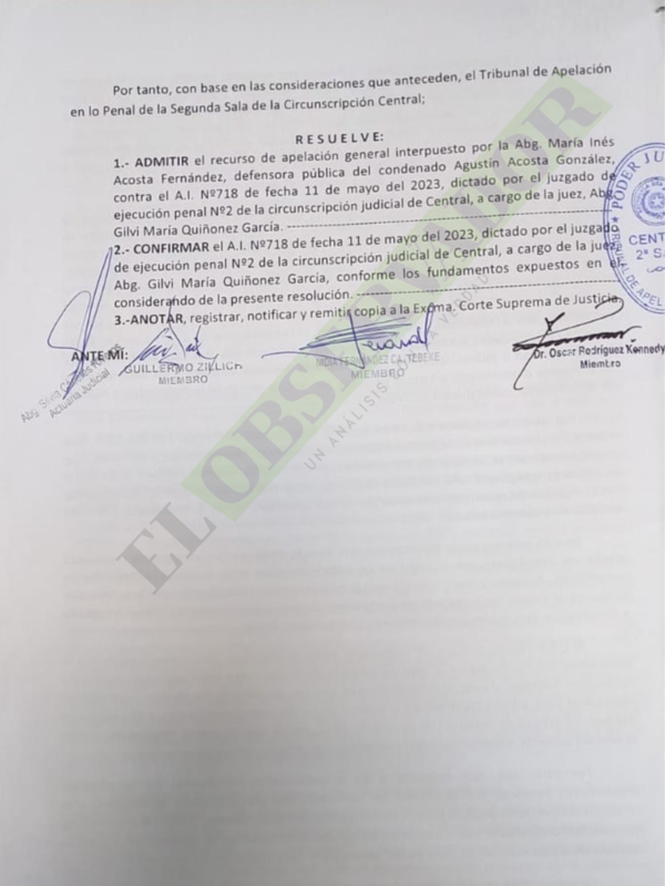 Condenado por secuestro y muerte de Cecilia pretendía redención sin cumplir requerimientos