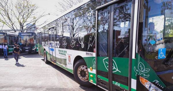 La Nación / Pasaje en buses eléctricos dejará de ser gratis: costará G. 4.000 desde la próxima semana