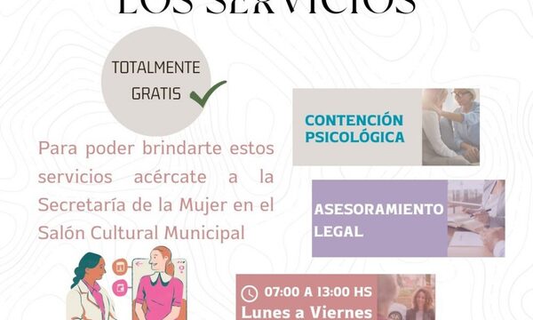 Secretaria de la mujer de la comuna de Santa Rita ofrece contención psicológica y asesoramiento legal