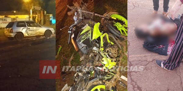 MOTOCICLISTA ACCIDENTADO EN NATALIO PERDIÓ EL BRAZO EN EL LUGAR - Itapúa Noticias