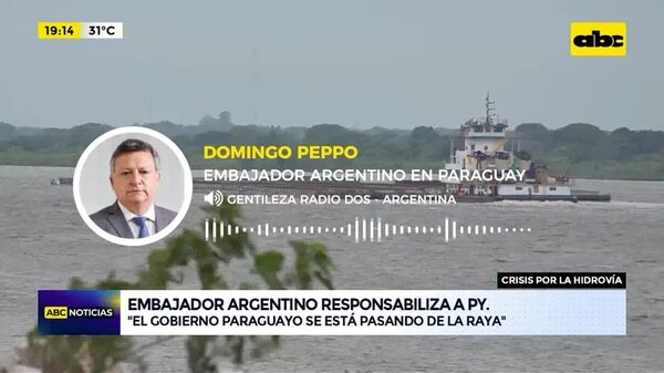 Embajador argentino sobre hidrovía: ‘‘El gobierno paraguayo se pasa de la raya” - ABC Noticias - ABC Color