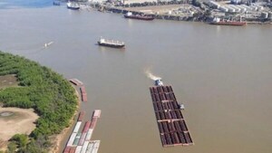 Liberan barcaza con combustible retenida por Argentina en la hidrovía