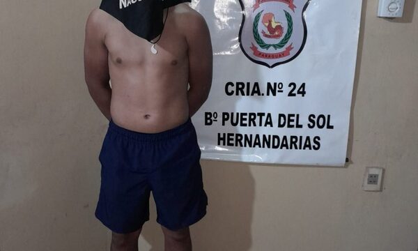 Detienen a menor drogadicto por violencia familiar contra su madre, en Hernandarias – Diario TNPRESS