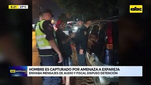 Video: Hombre es capturado por amenaza a expareja - ABC Noticias - ABC Color