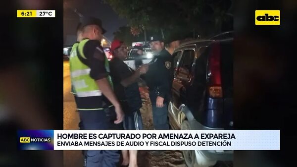Video: Hombre es capturado por amenaza a expareja - ABC Noticias - ABC Color