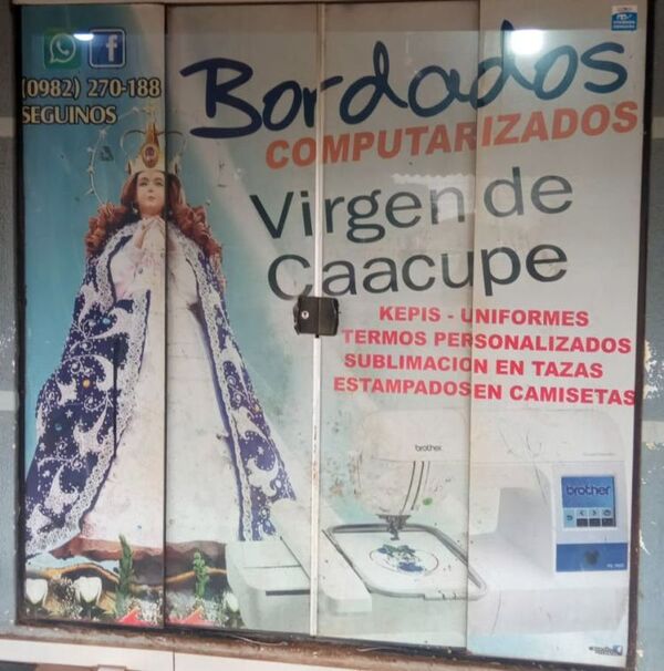 Bordados computarizados Virgen de Caacupé