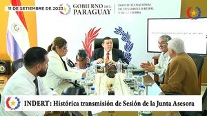 Tras años de promesas, Indert transmite por primera vez la sesión del Consejo  - Economía - ABC Color