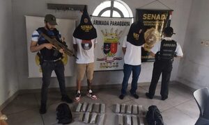 Procesan a dos jóvenes brasileños por tráfico internacional de drogas