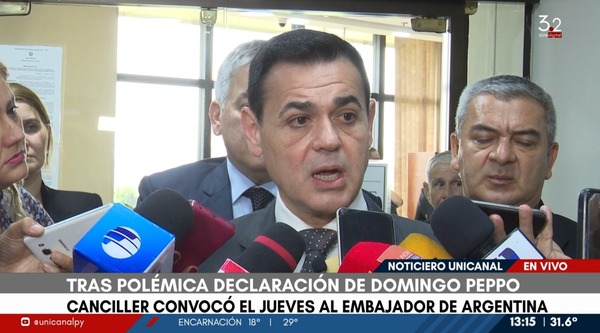 Cancillería convoca a embajador de Argentina tras polémica declaración - Unicanal