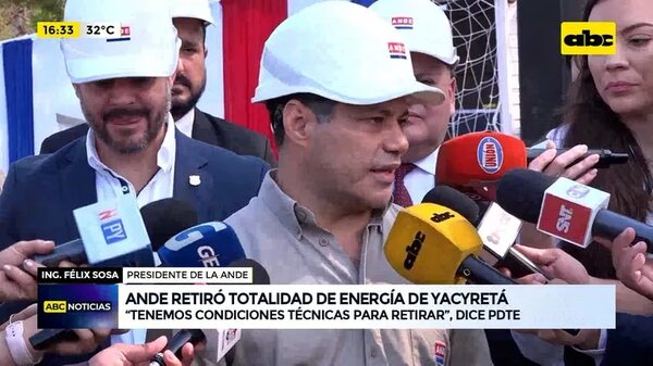 Video: Ande retiró la totalidad de energía de Yacyretá - ABC Noticias - ABC Color