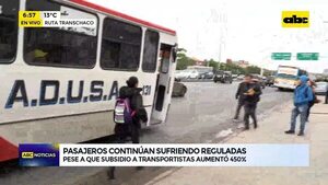 Video: Continúan reguladas de buses - ABC Noticias - ABC Color
