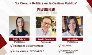 Realizarán pre-congreso de Ciencias Políticas este viernes