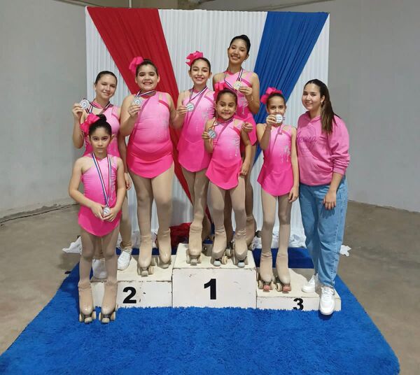 Niñas concepcioneras se destacan en competencia de patinaje artístico