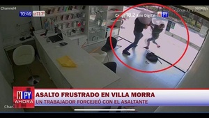 Empleado forcejeó con ladrón y frustró asalto en Villa Morra - Noticias Paraguay