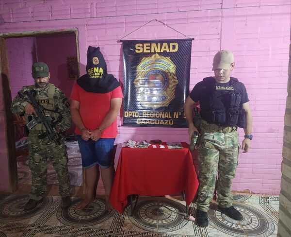 Diario HOY | Detienen a distribuidor de cocaína en Caaguazú
