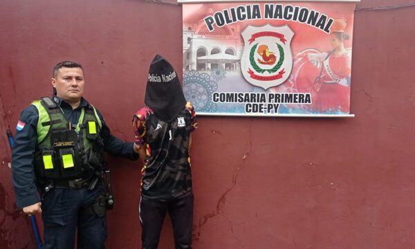 Detienen a sujeto que comercializaba drogas en el microcentro de Ciudad del Este