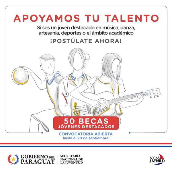 Unos 50 jóvenes destacados podrán acceder a becas de la Secretaría Nacional de la Juventud