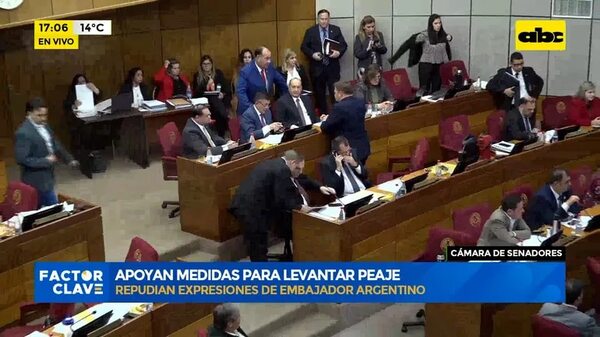 Video: senadores apoyan medidas para levantar peaje - Factor Clave - ABC Color