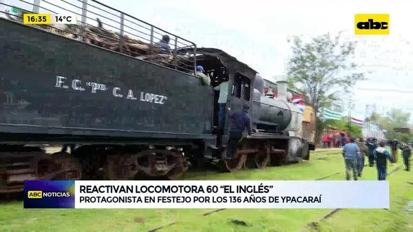 Video: reactivan locomotora 60 ‘’El Inglés’' - ABC Noticias - ABC Color