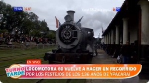 La Locomotora Nº 60 revive en los 136 años de Ypacaraí
