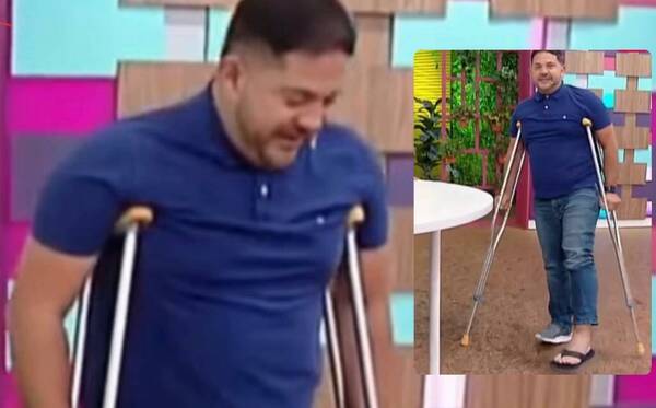 [VIDEO] Dani Da Rosa apareció lesionado hoy en televisión