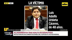 Video: allanamientos tras asalto de exdiputado colorado - Crimen y castigo - ABC Color