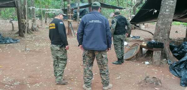 Policía Nacional destruyó 540 kilos marihuana y campamentos en Cerro Corá