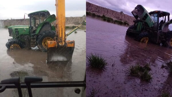 Dos hombres mueren tras hundimiento de tractor - Noticiero Paraguay