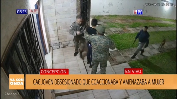 Arrestan a joven que coaccionaba a una mujer en Concepción - Noticias Paraguay