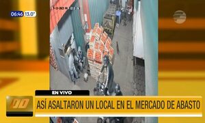 Así asaltaron un local en el mercado de Abasto | Telefuturo