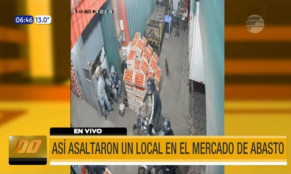 Así asaltaron un local en el mercado de Abasto | Telefuturo