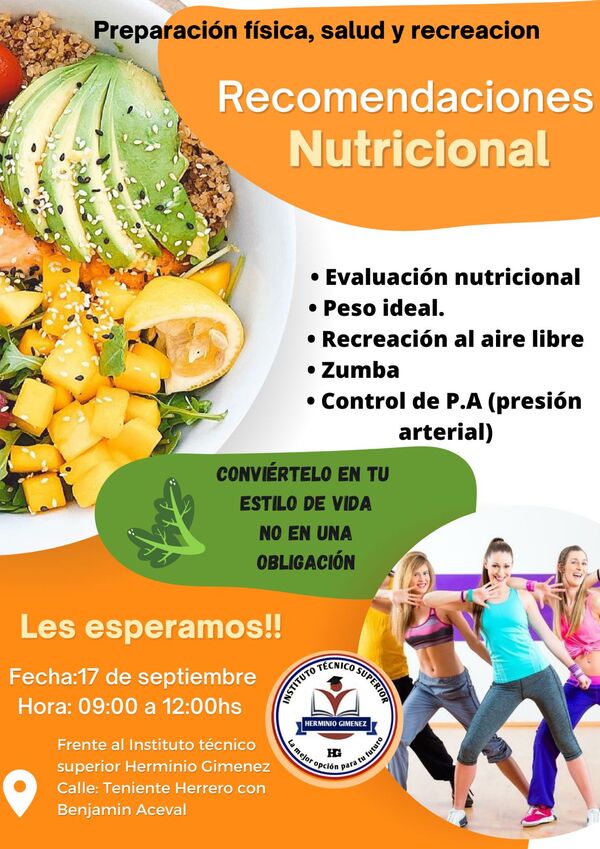 Alumnos de Preparación Física Promueven la Salud con Jornada Nutricional