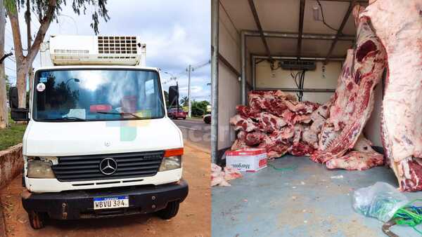 Retienen camión frigorífico con carne de dudosa procedencia sobre Ruta PY06