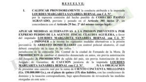 Otorgan arresto domiciliario a exjueza de Boquerón, imputada por cohecho pasivo agravado