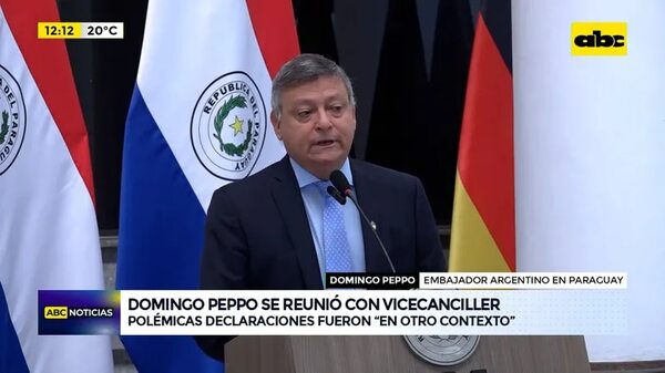 Video: Domingo Peppo se reunió con el vicecanciller - ABC Noticias - ABC Color