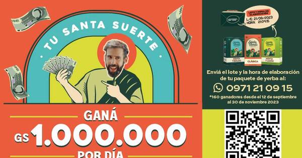La Nación / Probá “Tu santa suerte” y ganá G. 1.000.000 por día
