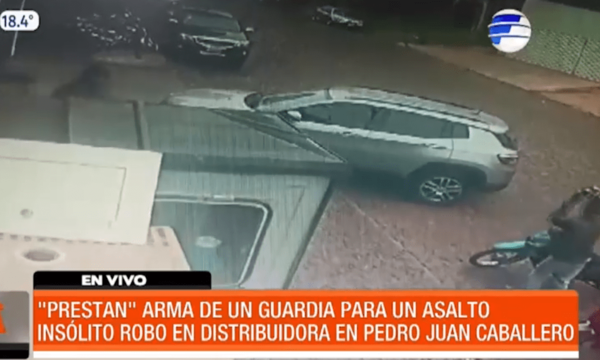 "Prestaron" el arma de un guardia para un asalto | Telefuturo