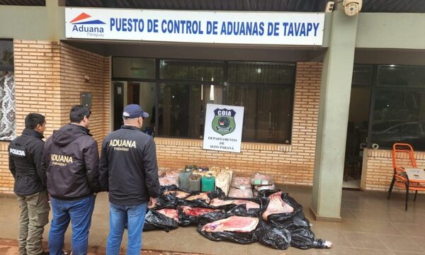 Incautan carne vacuna y pollo de contrabando en puesto de Tavapy – Diario TNPRESS