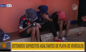 Detuvieron a supuestos asaltantes de playa de vehículos | Telefuturo