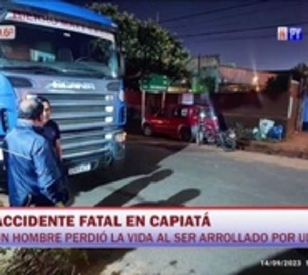 Hombre muere arrollado por un camión en Capiatá - Paraguay.com