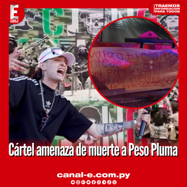 Peso Pluma se suma a lista de artistas que fueron amenazados por criminales de México.