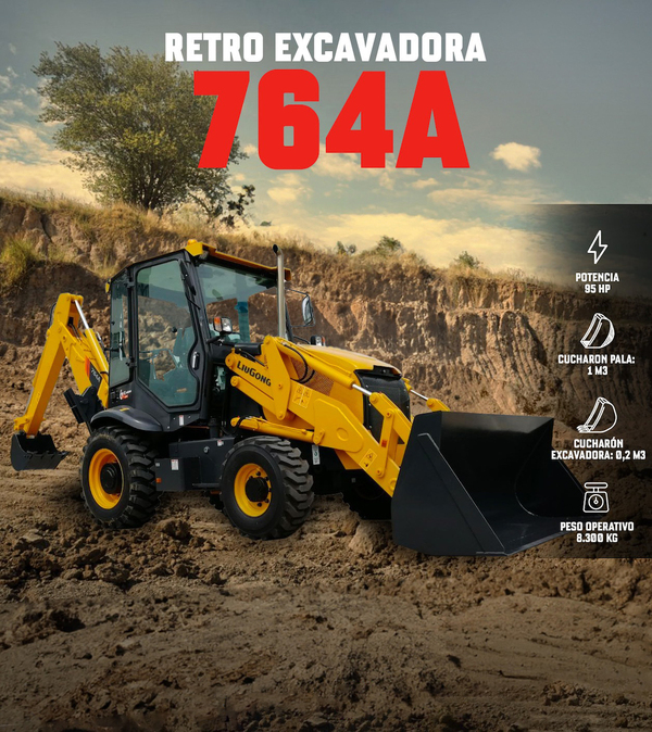 TARGET cuenta con la retroexcavadora LIUGONG 764ª