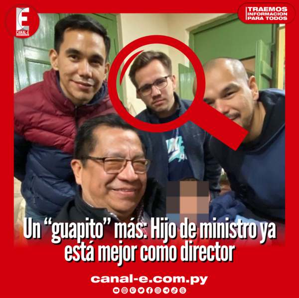 Un “guapito” más: Hijo de ministro ya está mejor como director