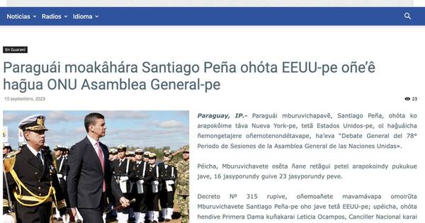 La Nación / Alta aceptación de artículos en guaraní e inglés publicados por Agencia IP